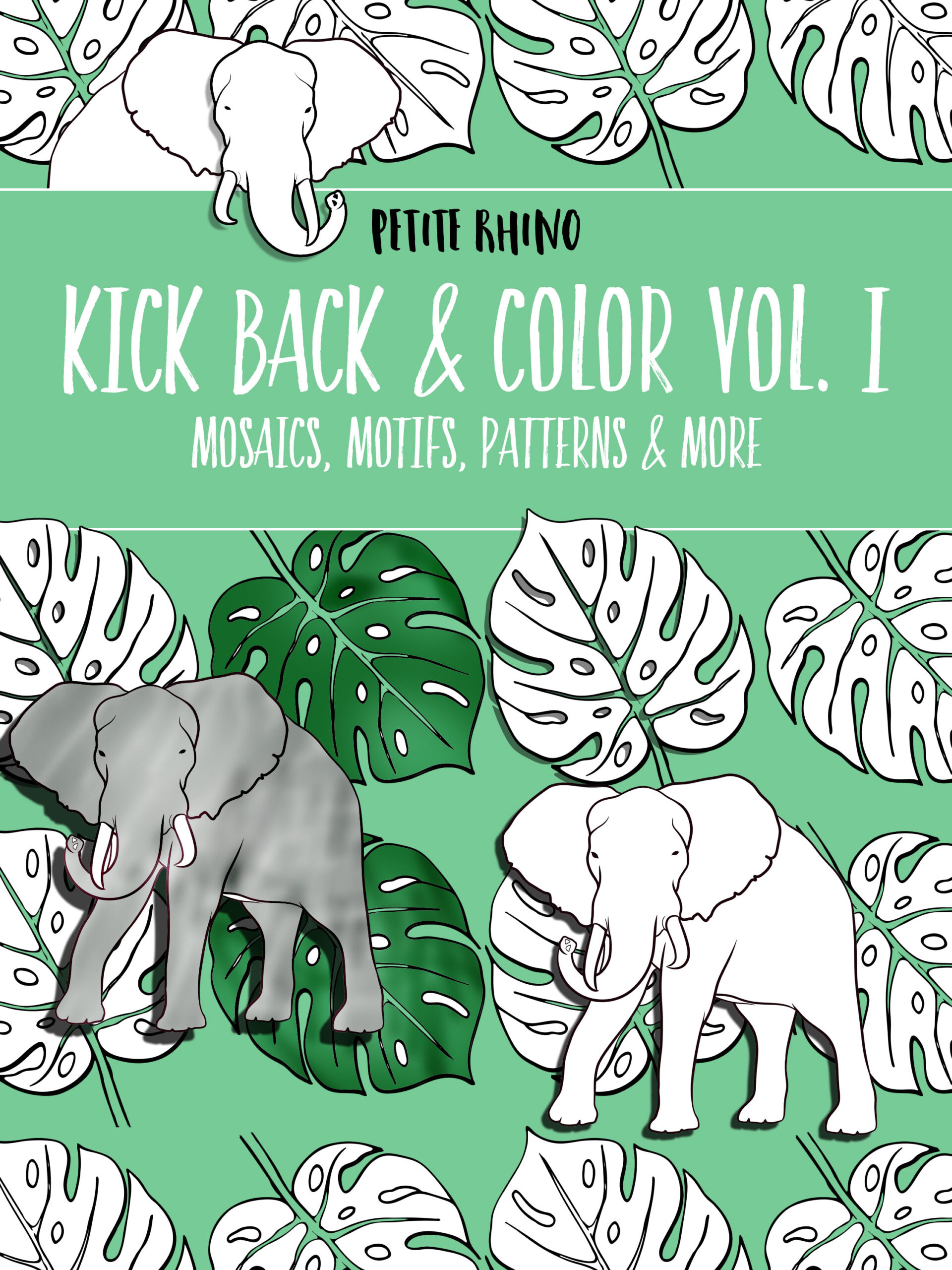 kick back & color book cover